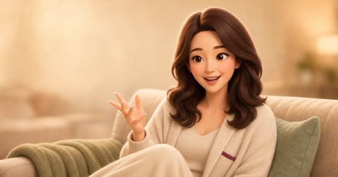 요즘 즐기는 콘텐츠 이야기 상황 일러스트