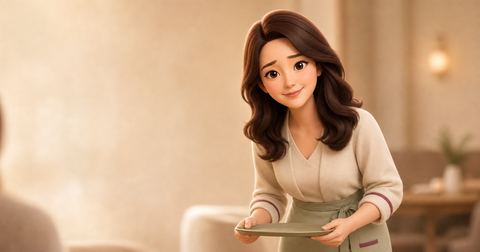 잘못 나온 주문 바로잡기 상황 일러스트