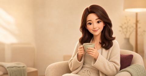 나만의 휴식 루틴 말하기 상황 일러스트